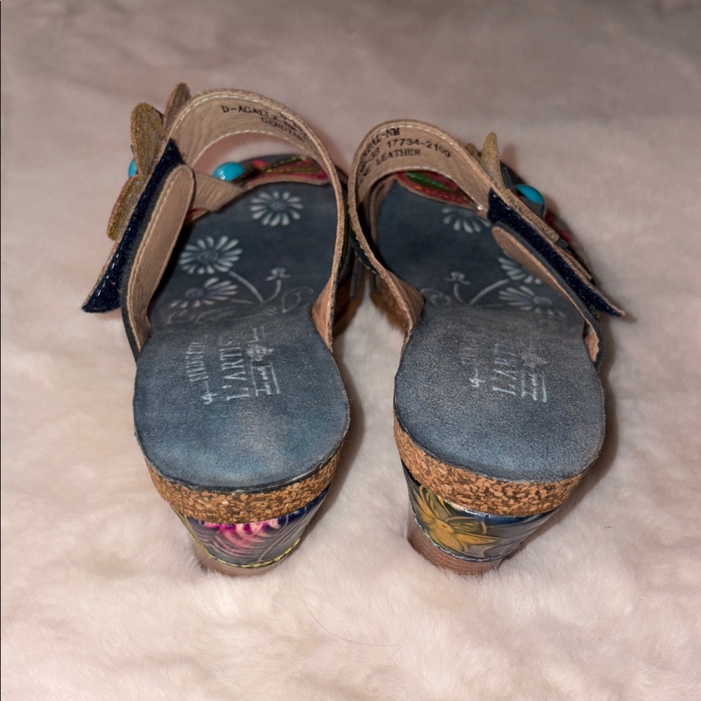 L’Artiste Sandals Size 7.5 Bari Slide - Picture 7 of 9